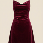 Olive Green Dress with Short Straps