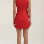 Patricia Sleeveless Mini Dress with Buttons