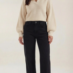 'Pauline' chunky knit sweater with a high neck