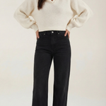 'Pauline' chunky knit sweater with a high neck