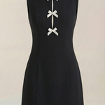 Priscilla Mini Dress with Bow Details