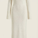 Quinlan fitted maxi dress with off-the-shoulder sleeves