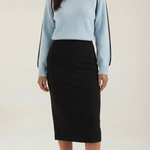 Turtleneck sweater with contrasting details