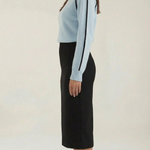 Turtleneck sweater with contrasting details