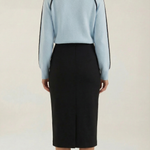 Turtleneck sweater with contrasting details