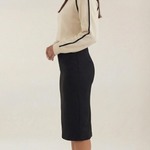 Turtleneck sweater with contrasting details