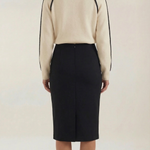 Turtleneck sweater with contrasting details