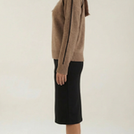 Turtleneck sweater with contrasting details