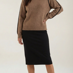 Turtleneck sweater with contrasting details