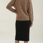 Turtleneck sweater with contrasting details