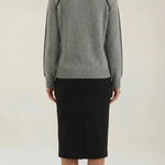 Turtleneck sweater with contrasting details