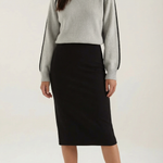 Turtleneck sweater with contrasting details