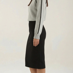 Turtleneck sweater with contrasting details