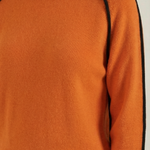 Turtleneck sweater with contrasting details