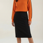 Turtleneck sweater with contrasting details