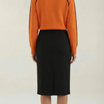 Turtleneck sweater with contrasting details