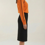 Turtleneck sweater with contrasting details