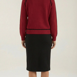 Turtleneck sweater with contrasting details