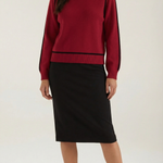 Turtleneck sweater with contrasting details