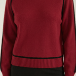 Turtleneck sweater with contrasting details