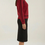 Turtleneck sweater with contrasting details