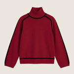 Turtleneck sweater with contrasting details