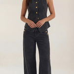 Rhonda Cotton and Denim Set