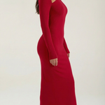 Roberta Langarm-Bodycon-Maxidress