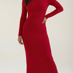 Roberta Langarm-Bodycon-Maxidress