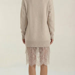 Rosemary knit dress with lace details