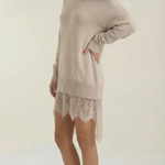 Rosemary knit dress with lace details
