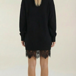 Rosemary knit dress with lace details