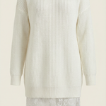 Rosemary knit dress with lace details