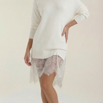 Rosemary knit dress with lace details