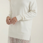 Rosemary knit dress with lace details