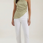 Selene One-Shoulder Sleeveless Top