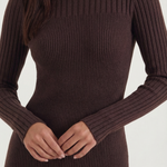 'Sheila' Striped Bodycon Midi Dress