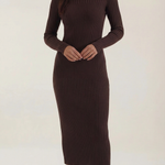 'Sheila' Striped Bodycon Midi Dress