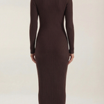 'Sheila' Striped Bodycon Midi Dress