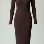 Sheila - Ribbed Fitted Midi Dress