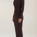 Sheila - Ribbed Fitted Midi Dress