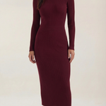 'Sheila' Striped Bodycon Midi Dress