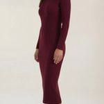 'Sheila' Striped Bodycon Midi Dress
