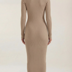 'Sheila' Striped Bodycon Midi Dress