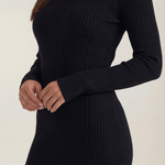 Sheila - Ribbed Fitted Midi Dress