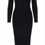 'Sheila' Striped Bodycon Midi Dress