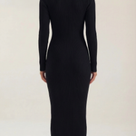 'Sheila' Striped Bodycon Midi Dress