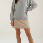 Button-down knitted cardigan