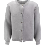 Button-down knitted cardigan