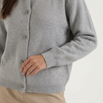 Button-down knitted cardigan